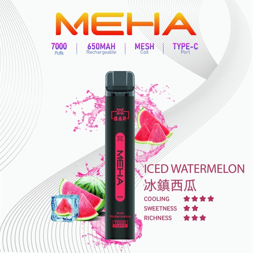 Meha Xbar 魅嗨拋棄式電子煙|7000口超耐抽|熱門口味齊全:圖片 13