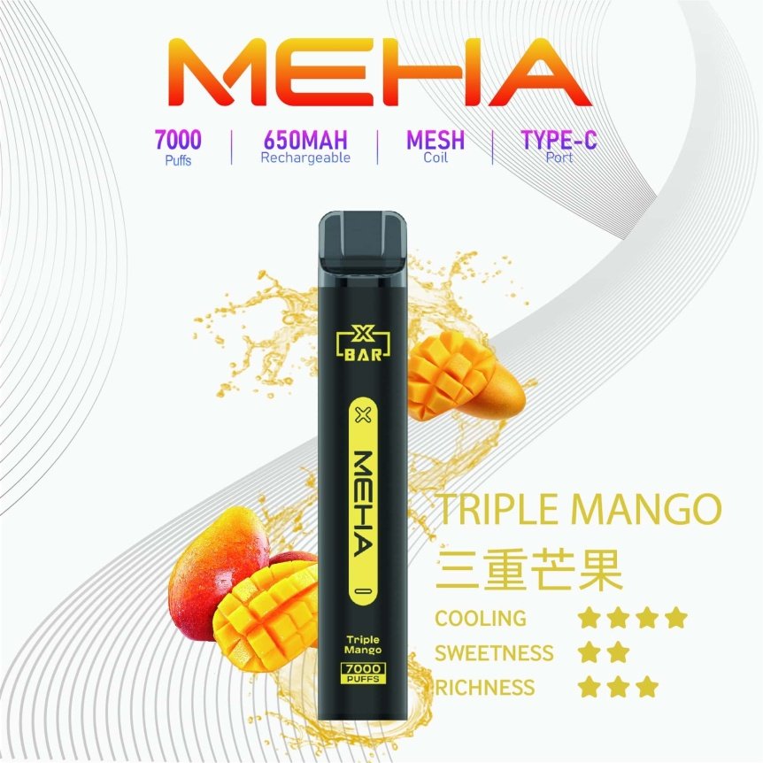 Meha Xbar 魅嗨拋棄式電子煙|7000口超耐抽|熱門口味齊全:圖片 12
