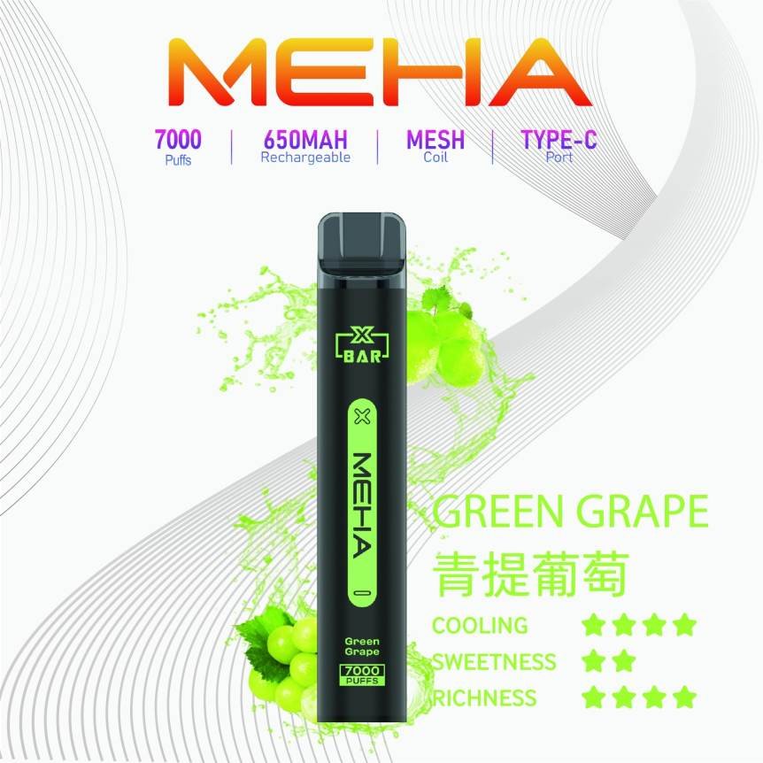 Meha Xbar 魅嗨拋棄式電子煙|7000口超耐抽|熱門口味齊全:圖片 5