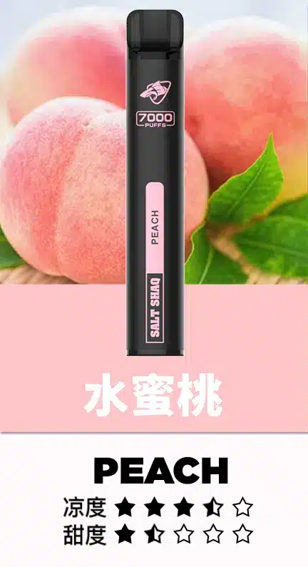 SALT SHAQ 鯊克 7000口拋棄式電子煙|大容量一次性電子菸・多口味高續航正品台灣現貨:圖片 7