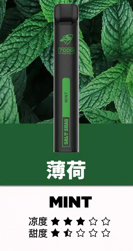 SALT SHAQ 鯊克 7000口拋棄式電子煙|大容量一次性電子菸・多口味高續航正品台灣現貨:圖片 9